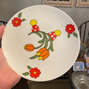 70s Era Garden Kitsch Tip Small Plate